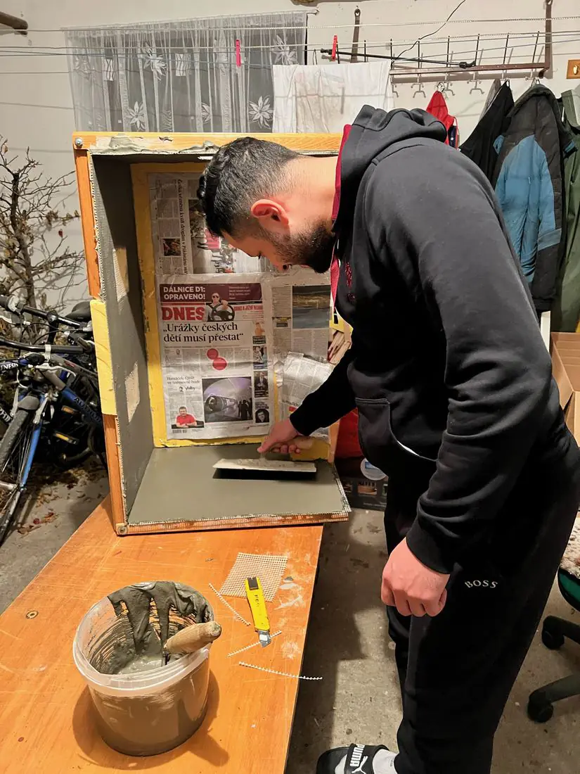 Christmas 2021: building a miniature room, one tiny floorboard at a time.